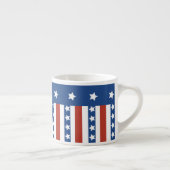 Patriottische sterren Stripes Freedom Flag 4 juli Espresso Kop (Rechts)