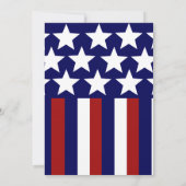 Patriottische sterren Stripes Freedom Flag 4 juli Kaart (Achterkant)