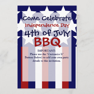 Patriottische sterren Stripes Freedom Flag 4 juli Kaart