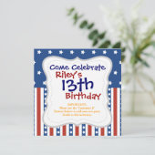 Patriottische sterren Stripes Freedom Flag 4 juli Kaart (Staand voorkant)