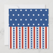 Patriottische sterren Stripes Freedom Flag 4 juli Kaart (Achterkant)