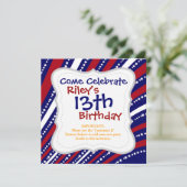 Patriottische sterren Stripes Freedom Flag 4 juli Kaart (Staand voorkant)