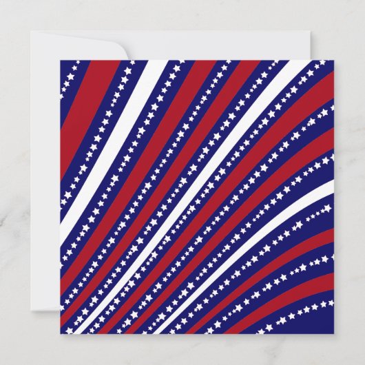 Patriottische sterren Stripes Freedom Flag 4 juli Kaart (Achterkant)