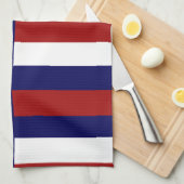 Patriottische sterren Stripes Freedom Flag 4 juli Theedoek (Quarter Fold)