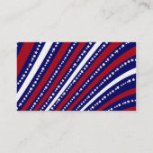 Patriottische sterren Stripes Freedom Flag 4 juli Visitekaartje (Achterkant)