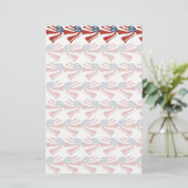 Patriottische sterren Stripes Freedom Flag Harten Briefpapier (Staand voorkant)