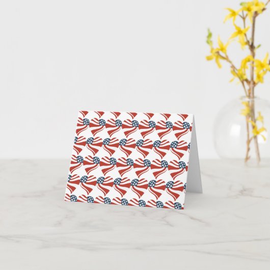 Patriottische sterren Stripes Freedom Flag Harten  Kaart (Gele Bloem)