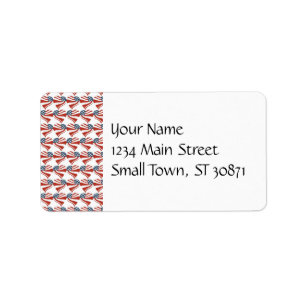 Patriottische sterren Stripes Freedom Flag Heart Etiket
