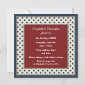 Patriottische sterren & stripes Juli 4e Partij nod Kaart (Achterkant)