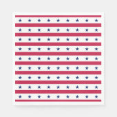 Patriottische sterren & Stripes Red White Blue USA Servet (Voorkant)