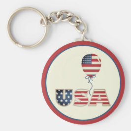 Patriottische sterren & Stripes USA Sleutelhanger