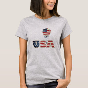 Patriottische sterren & Stripes USA T-Shirt