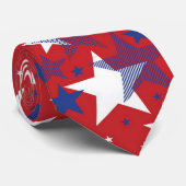 Patriottische sterren stropdas (Opgerold)