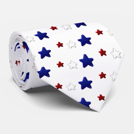 Patriottische sterren stropdas (Opgerold)