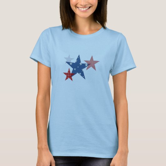 Patriottische sterren t-shirt (Voorkant)