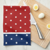 Patriottische sterren theedoek (Quarter Fold)