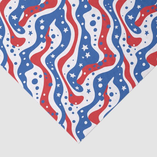 Patriottische sterren tissuepapier (Detail)