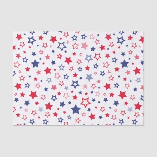 Patriottische sterren tissuepapier (Voorkant)