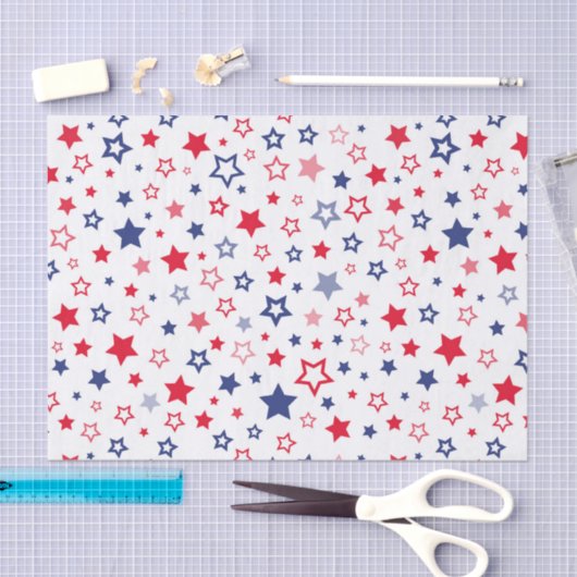 Patriottische sterren tissuepapier (Craft)