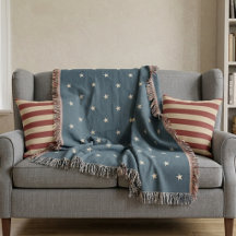 Patriottische sterren vintage marineblauw kanton 