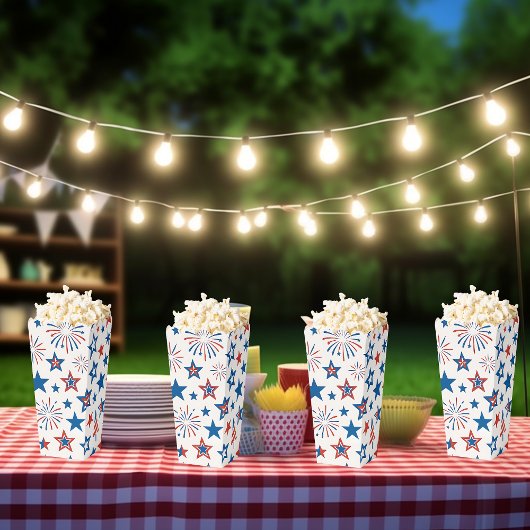 Patriottische sterren voor doos bedankdoosjes