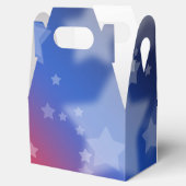 Patriottische sterren voor doos bedankdoosjes (Geopend)