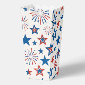 Patriottische sterren voor doos bedankdoosjes (Voorkant)
