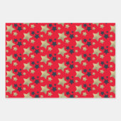 Patriottische sterren voor Folie Inpakpapier Vel (Voorkant 2)