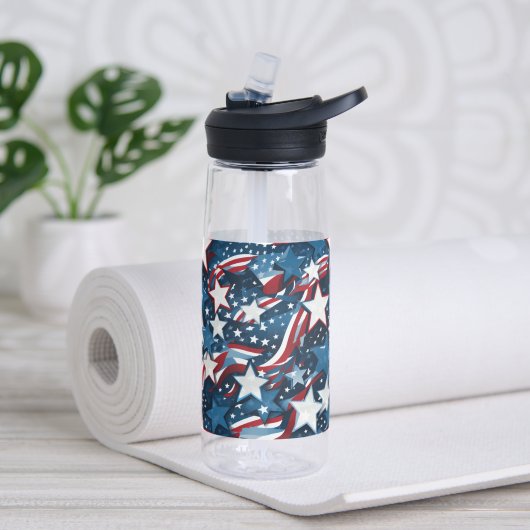 Patriottische sterren waterfles (Yoga (Gedraaid)  )