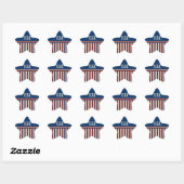 Patriottische sterrenstickers ster sticker (Vel)