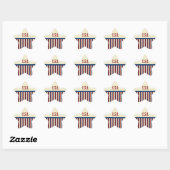 Patriottische sterstickers ster sticker (Vel)