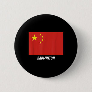 Patriottische steun badminton China team sport Chi Ronde Button 5,7 Cm