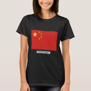 Patriottische steun Badminton China Team Sport Chi T-shirt