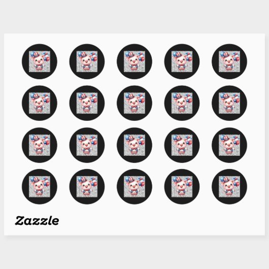 patriottische Sticker (Vel)