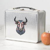 Patriottische Stier Kop Vintage Gravure Ontwerp_1 (In situ)