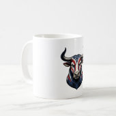 Patriottische Stier Kop Vintage Gravure Ontwerp_1 (Voorkant links)