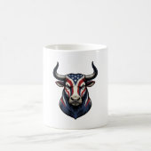 Patriottische Stier Kop Vintage Gravure Ontwerp_1 (Center)
