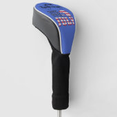 Patriottische Stijl Amerika 250 Golfheadcover (Schuin)