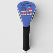 Patriottische Stijl Amerika 250 Golfheadcover (Voorkant)