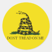 Patriottische stikers ronde sticker (Voorkant)