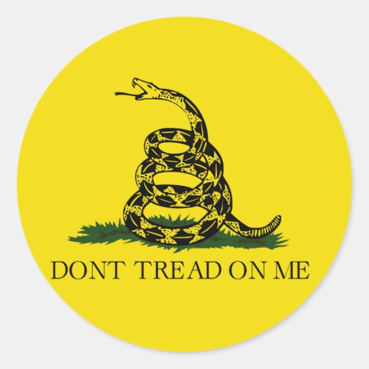 Patriottische stikers ronde sticker (Voorkant)