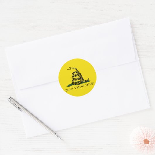Patriottische stikers ronde sticker (Envelop)