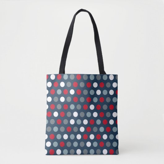 Patriottische Stippen Boodschappentas Tote Bag (Voorkant)