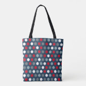Patriottische Stippen Boodschappentas Tote Bag (Achterkant)
