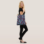 Patriottische Stippen Boodschappentas Tote Bag (Op model)