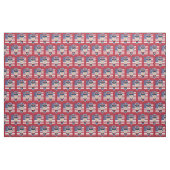 Patriottische stof met oom Sam cartoon (Fat Quarter)