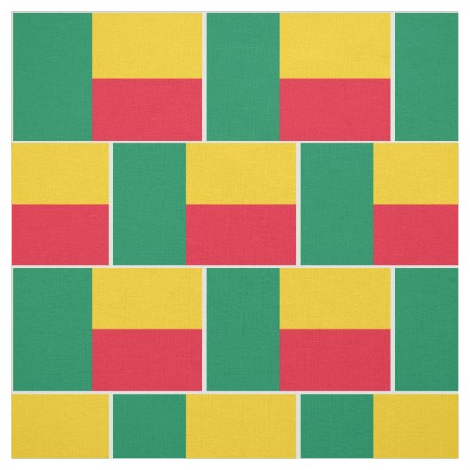 Patriottische stof van de vlag van Benin (Swatch)