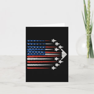 Patriottische straaljagers Amerikaanse vlag rood w Kaart