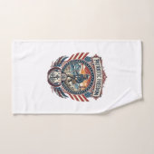 Patriottische Strandjutter Vector Graphic T-shirt_ Handdoek (Handdoek)