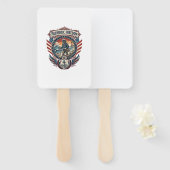 Patriottische Strandjutter Vector Graphic T-shirt_ Handwaaier (Voorkant en achterkant)